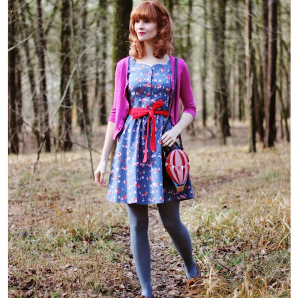 NWT ModCloth Retrolicious Buttoned Up Bliss Dress